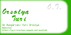 orsolya turi business card